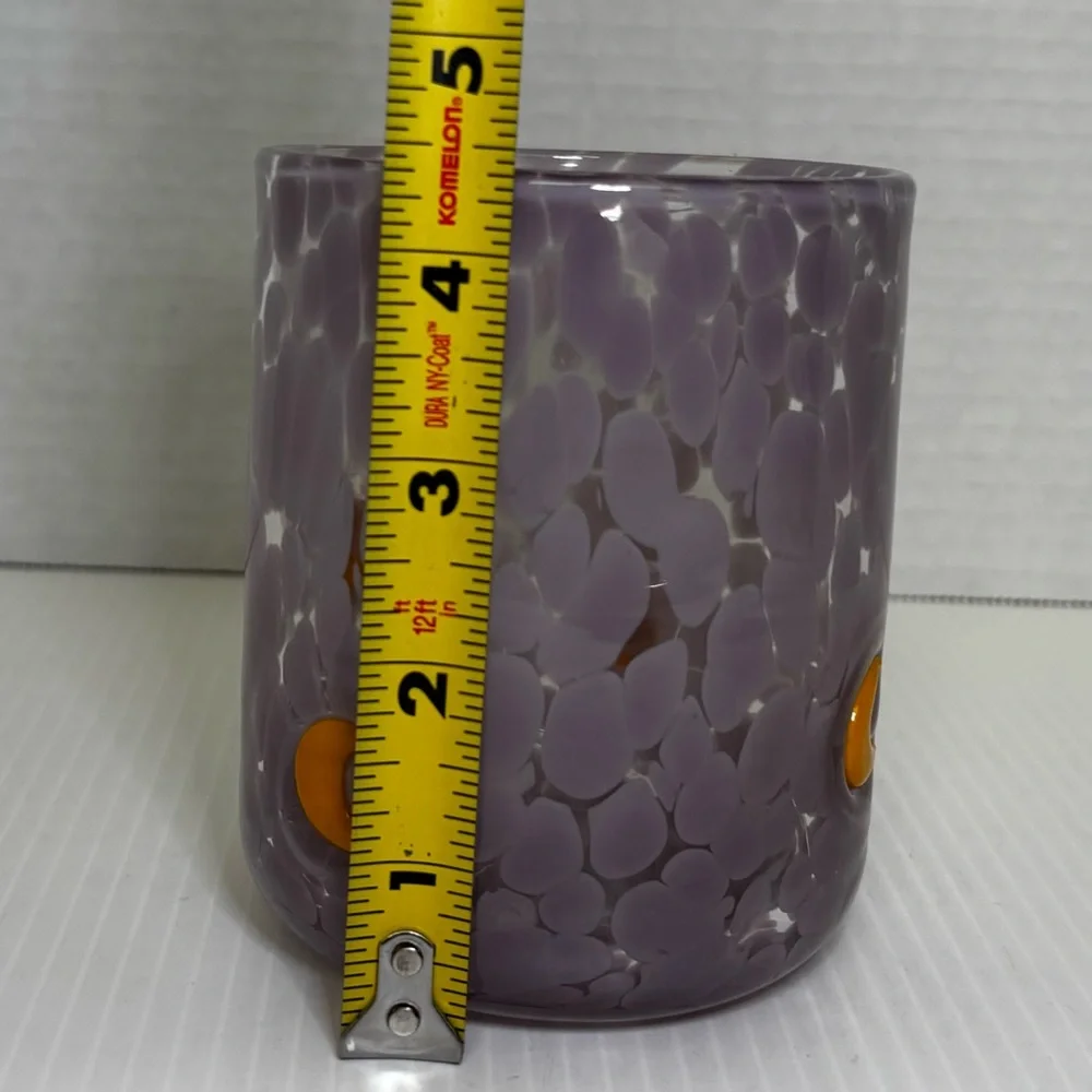 Anthropologie Halloween  Mystic Icon Juice Glass Moon Purple 17 Oz New